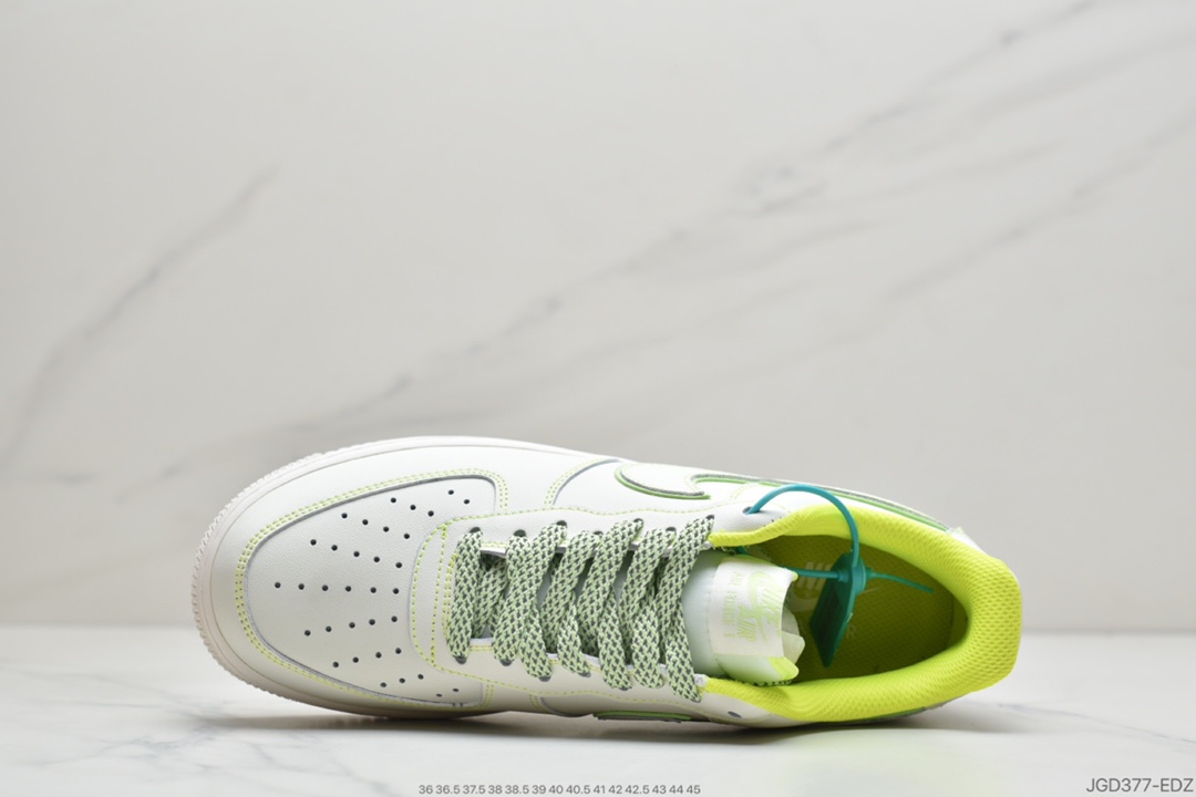 180  耐克Nike Air Force 1 ’07 Low”Sail/Phantom”空军一号经典低帮百搭休闲运动板鞋315122-909