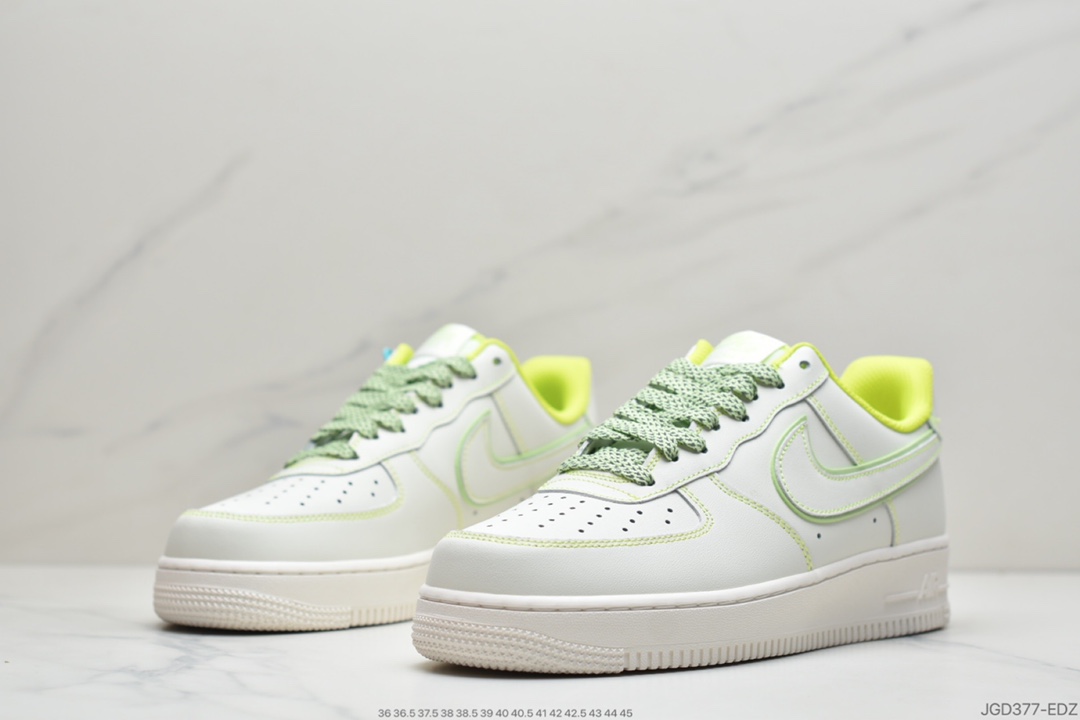 180  耐克Nike Air Force 1 ’07 Low”Sail/Phantom”空军一号经典低帮百搭休闲运动板鞋315122-909