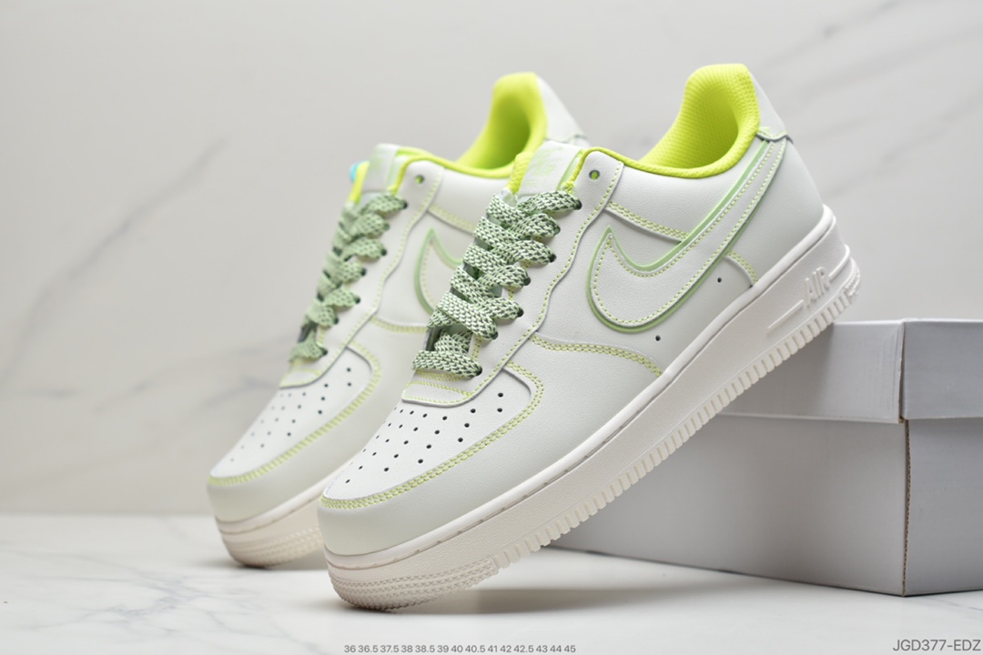 180  耐克Nike Air Force 1 ’07 Low”Sail/Phantom”空军一号经典低帮百搭休闲运动板鞋315122-909