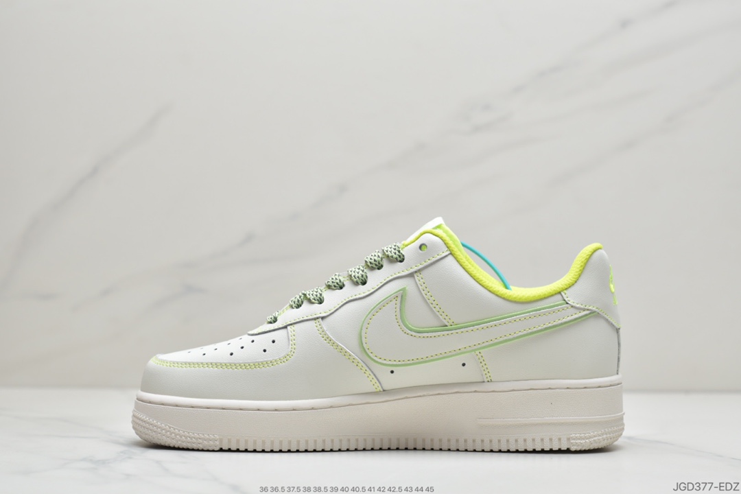 180  耐克Nike Air Force 1 ’07 Low”Sail/Phantom”空军一号经典低帮百搭休闲运动板鞋315122-909