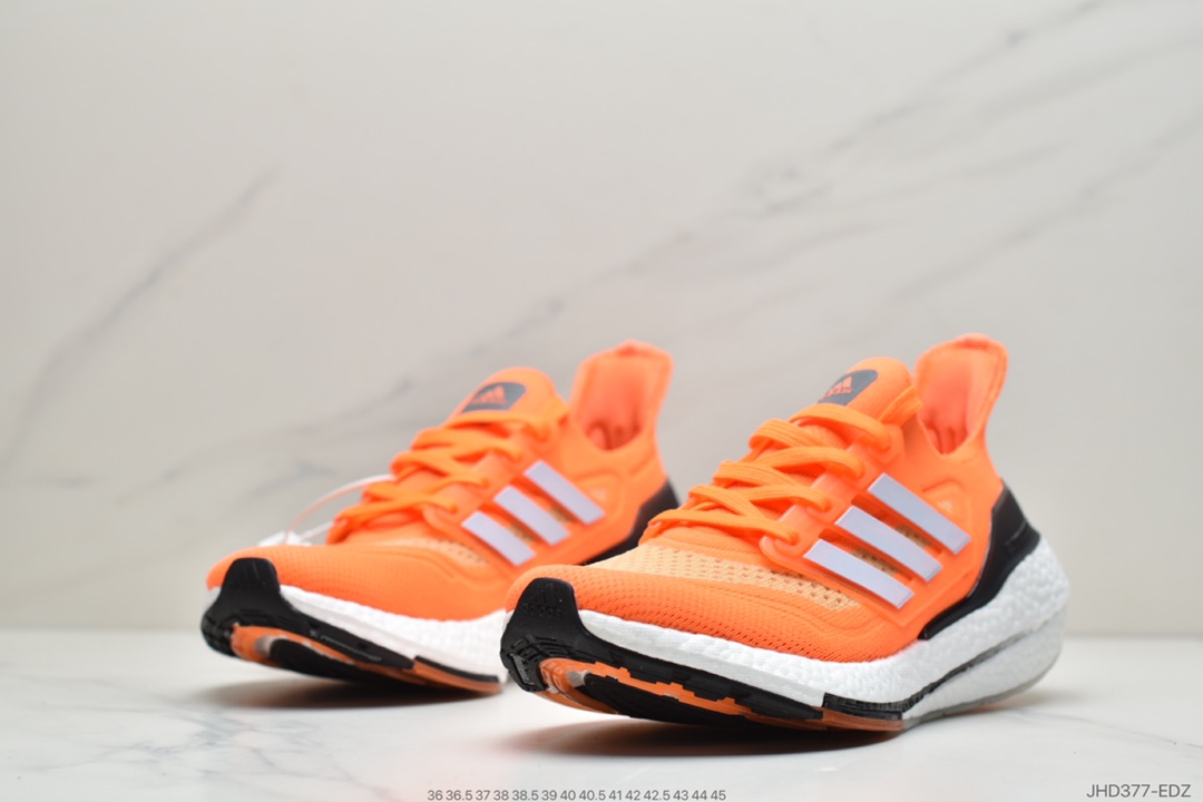 190 真爆全新阿迪达斯Adidas UltraBoost 21 针织鞋面休闲运动慢跑鞋FY0381