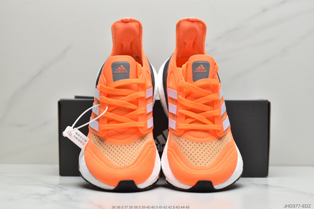 190 真爆全新阿迪达斯Adidas UltraBoost 21 针织鞋面休闲运动慢跑鞋FY0381