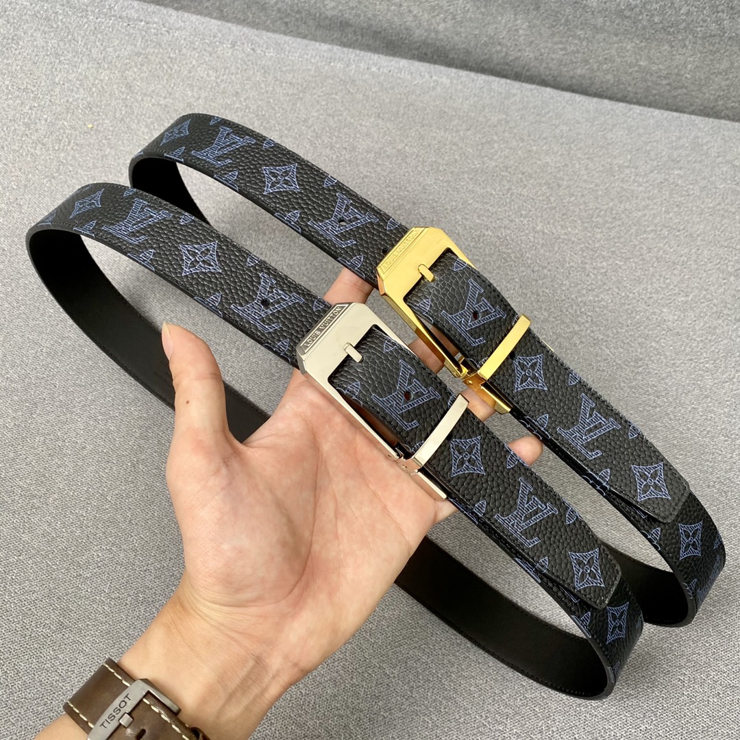 Louis Vuitton Belts Calfskin Cowhide