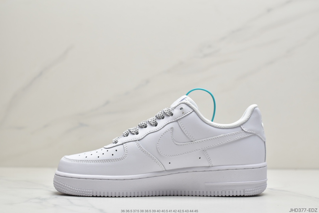 190 耐克Nike Air Force1 low 07 空军一号鞋蝴蝶反光手绘涂鸦  N-0255