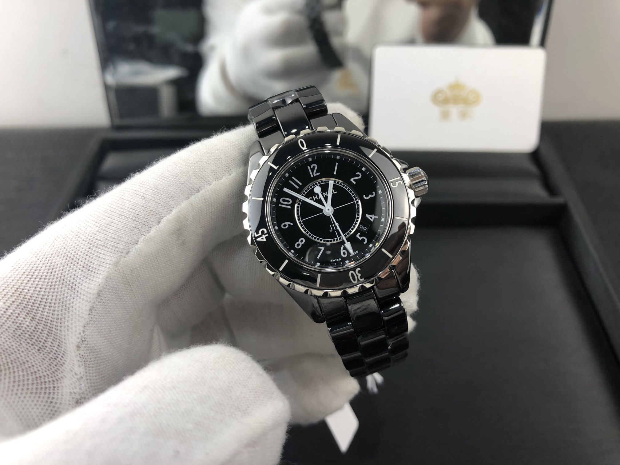 Chanel 皇家 香奈儿J12系列黑陶瓷女表
