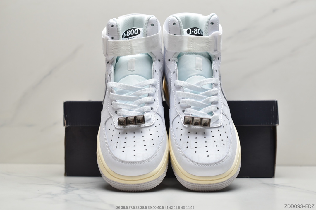 230 耐克Nike Air Force 1 ’07 Premium ”Toll Free”空军一号3M白灰 CJ1631-100