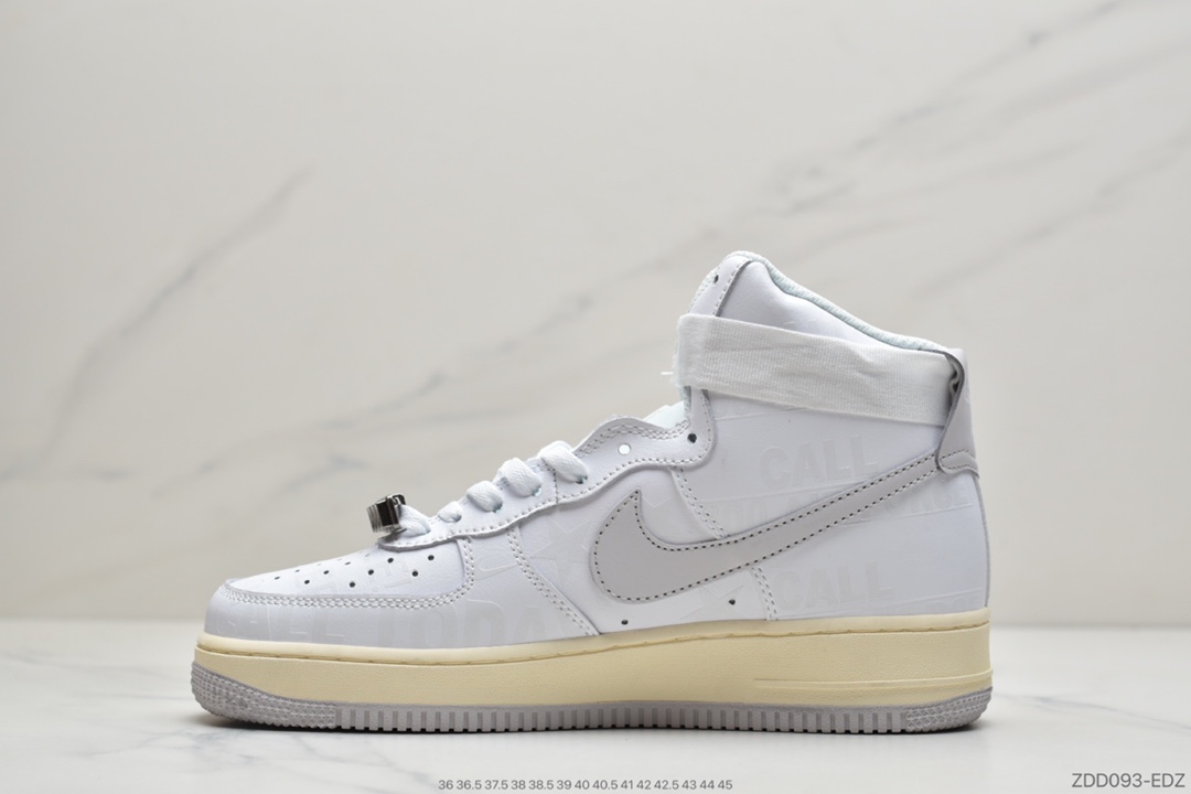 230 耐克Nike Air Force 1 ’07 Premium ”Toll Free”空军一号3M白灰 CJ1631-100