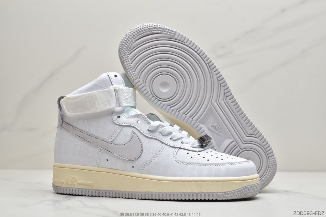 230 耐克Nike Air Force 1 ’07 Premium ”Toll Free”空军一号3M白灰 CJ1631-100