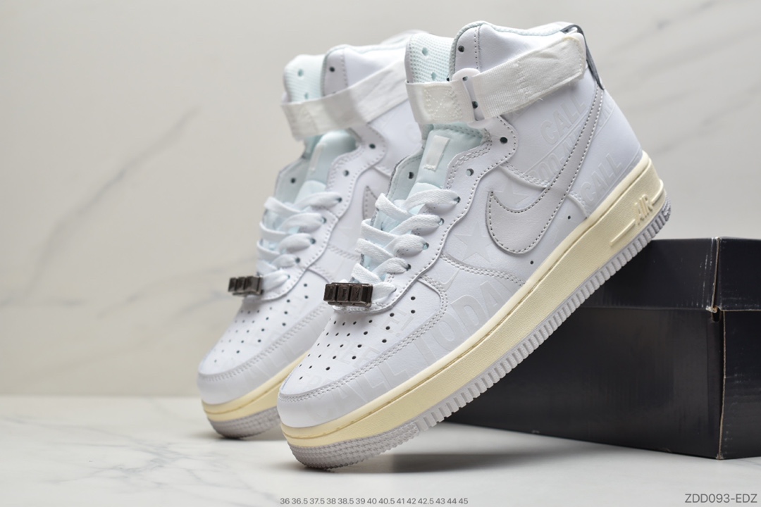 230 耐克Nike Air Force 1 ’07 Premium ”Toll Free”空军一号3M白灰 CJ1631-100