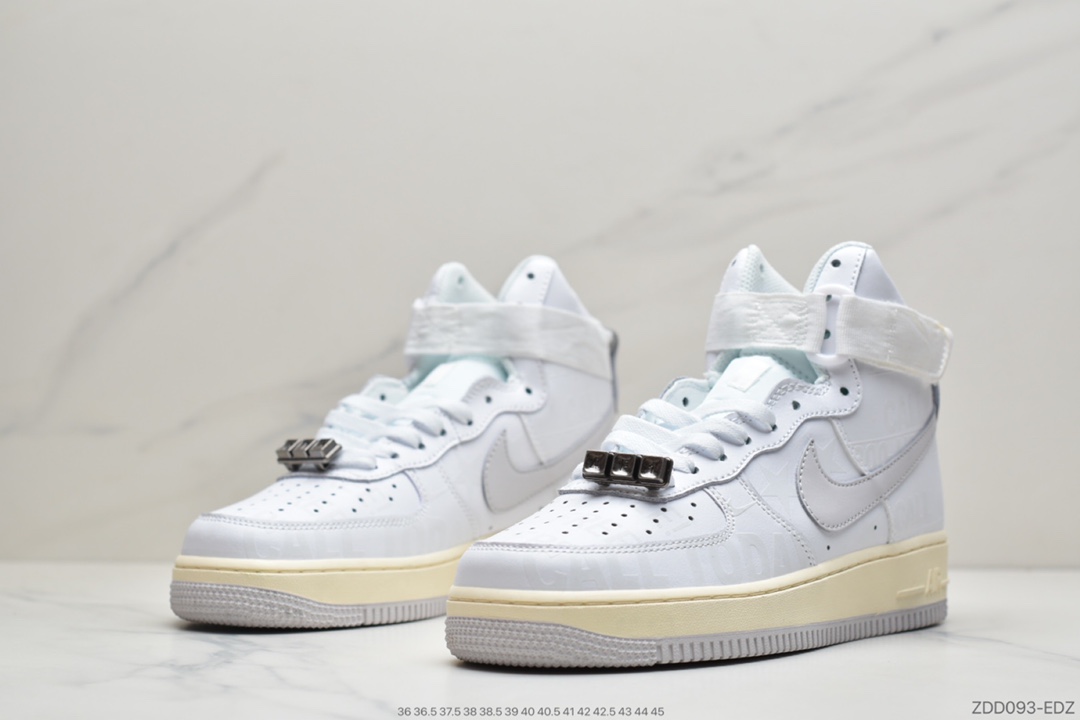 230 耐克Nike Air Force 1 ’07 Premium ”Toll Free”空军一号3M白灰 CJ1631-100