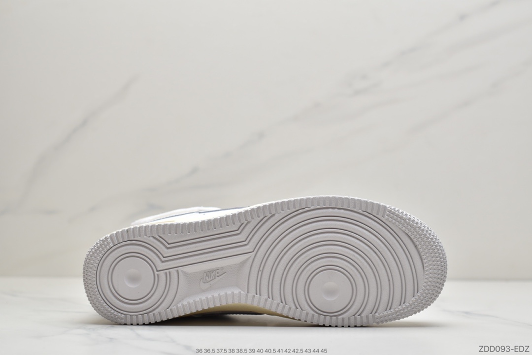 230 耐克Nike Air Force 1 ’07 Premium ”Toll Free”空军一号3M白灰 CJ1631-100