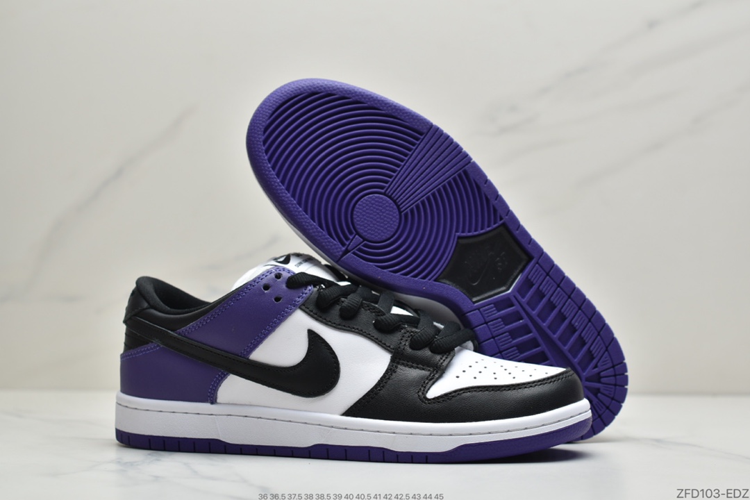280 耐克 Nike SB Dunk Low “Court Purple”恶人紫”SB低帮时尚休闲滑板鞋BQ6817-500