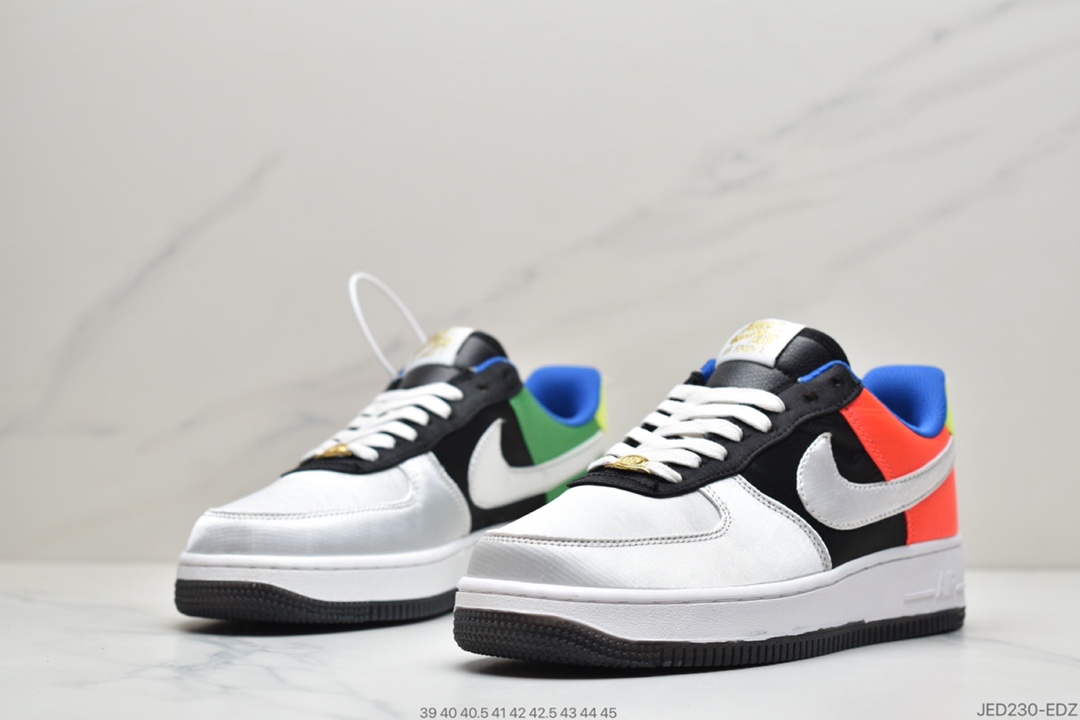 150 可撕版耐克Nike Air Force 1 Low Olympic空军一号低帮百搭休闲运动板鞋DA1345-014