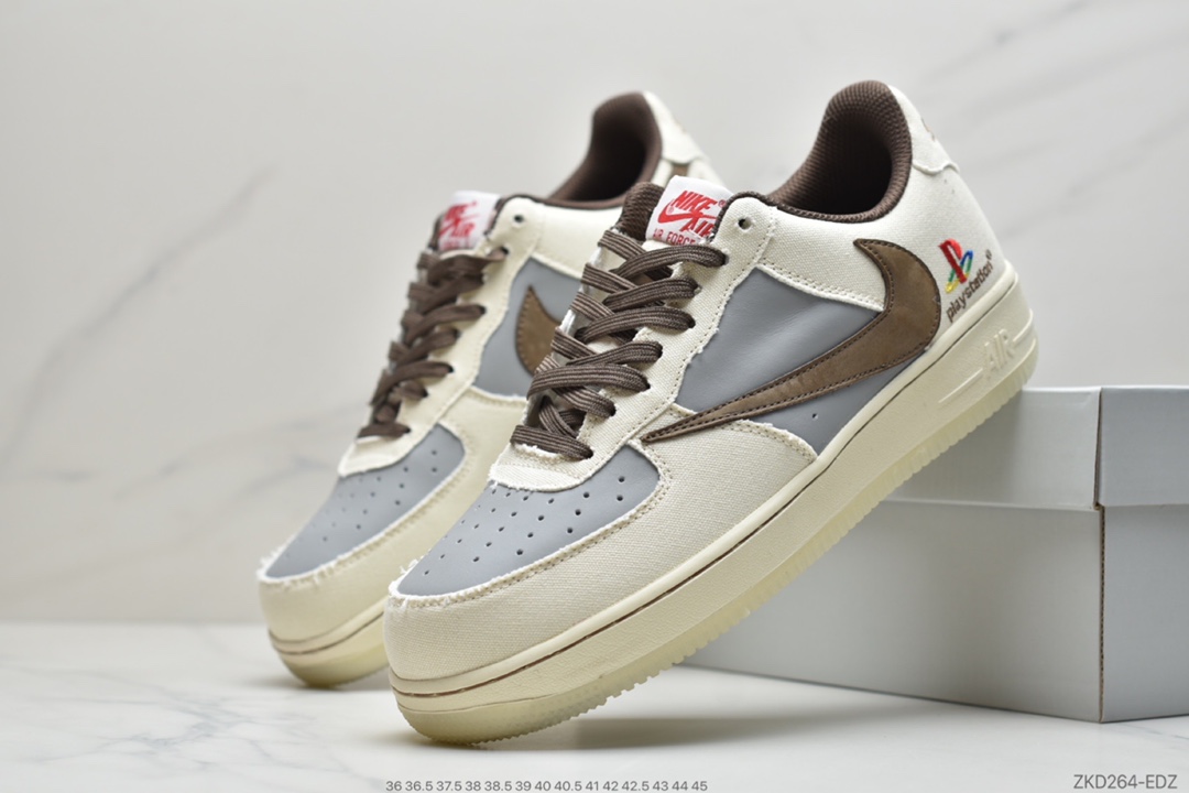 270 耐克Nike Travis Scott x Playstation x Nike  Air Force1 Low三方联名 BQ5826-208