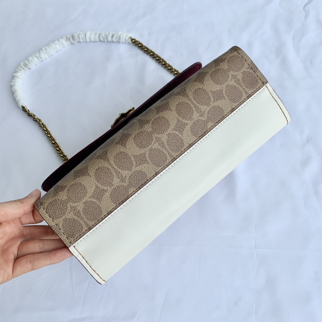 Coach ～纯原 COACH 蔻驰30585 山茶花Parker 系列链条包