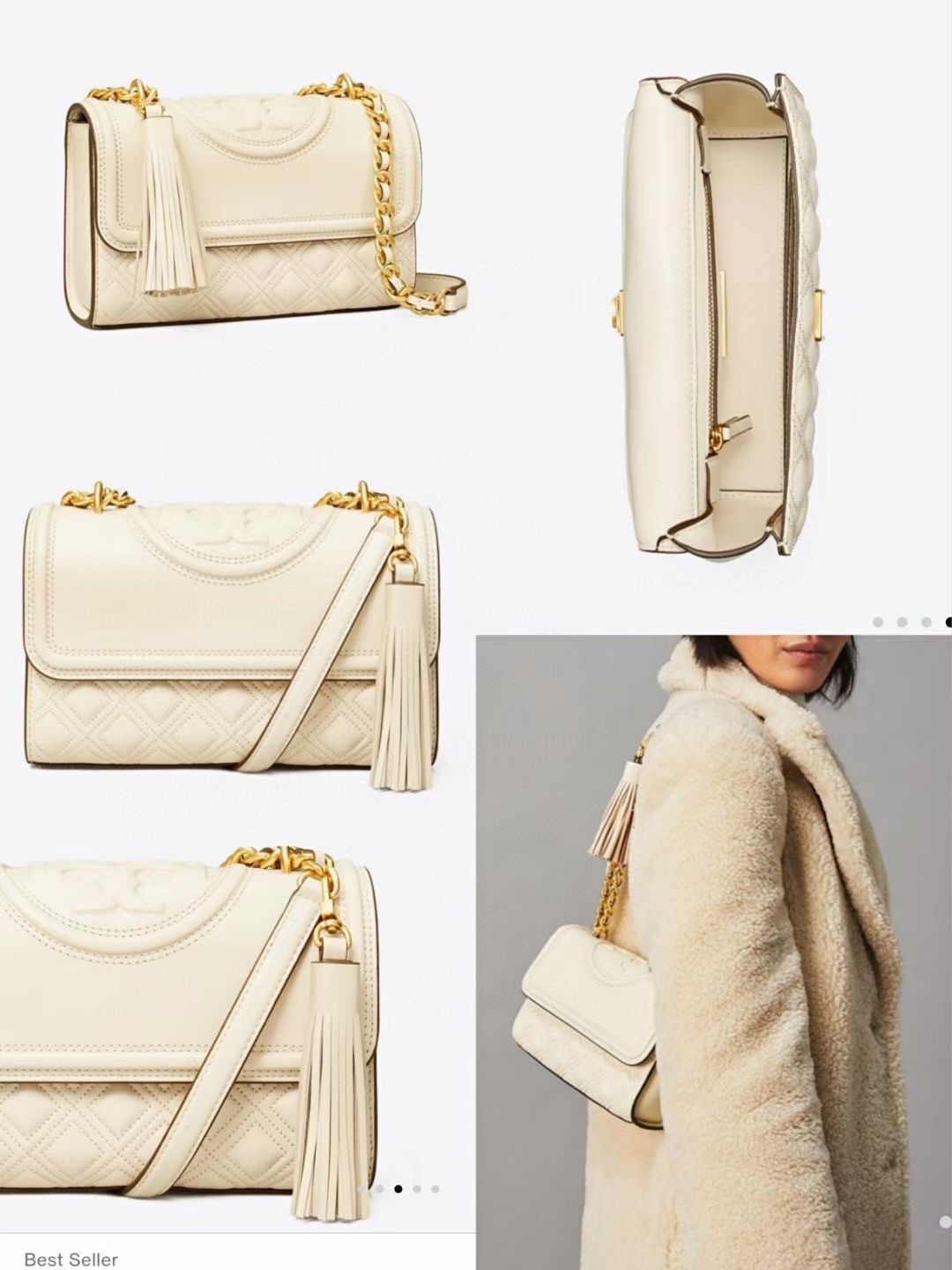 Tory Burch ~FLEMING 75576小号羊皮斜挎包