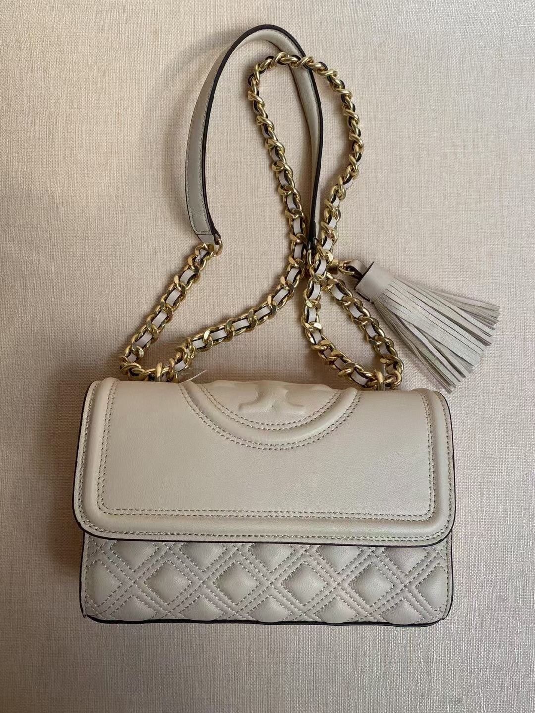 Tory Burch ~FLEMING 75576小号羊皮斜挎包