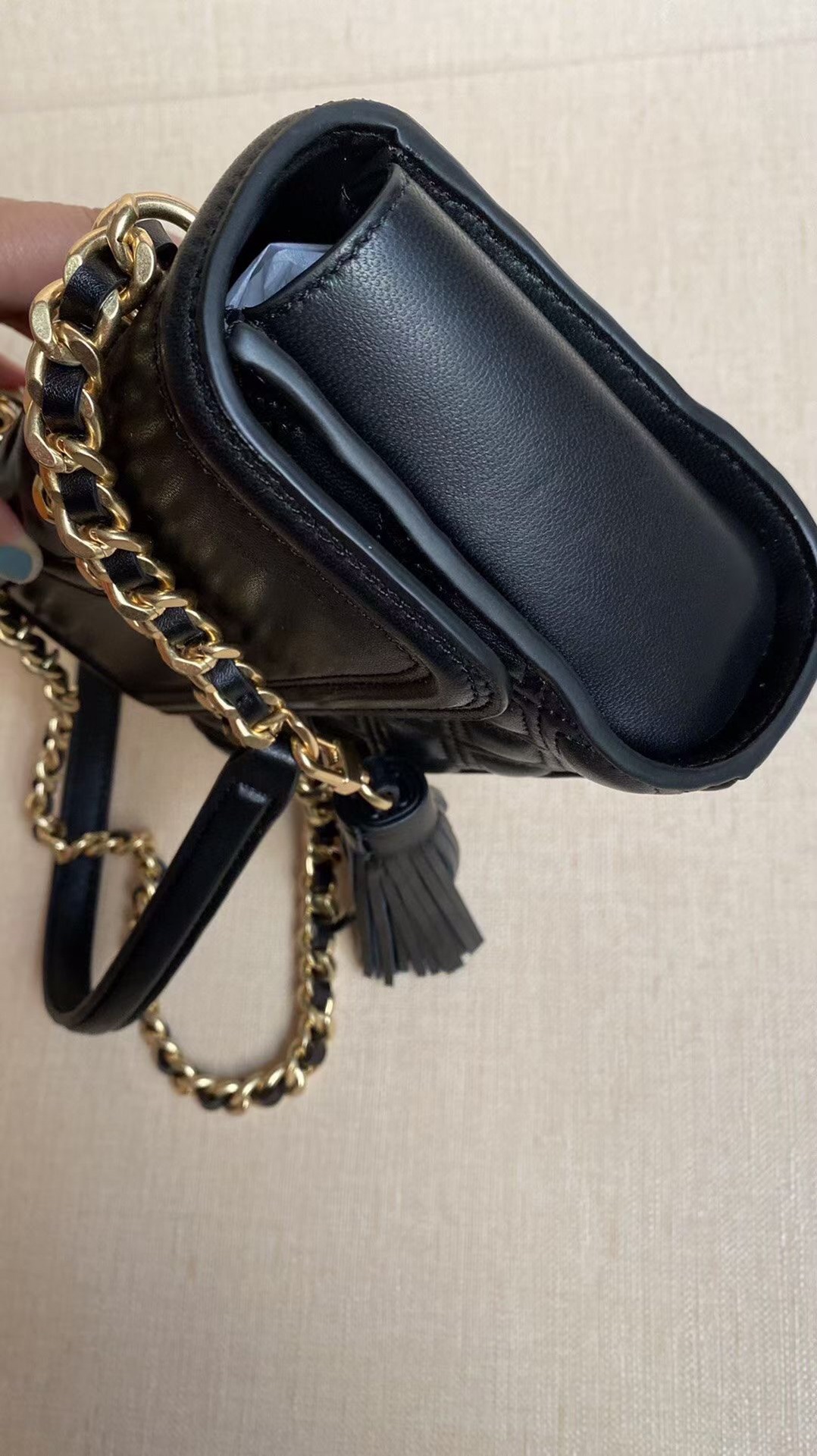 Tory Burch ~FLEMING 75576小号羊皮斜挎包