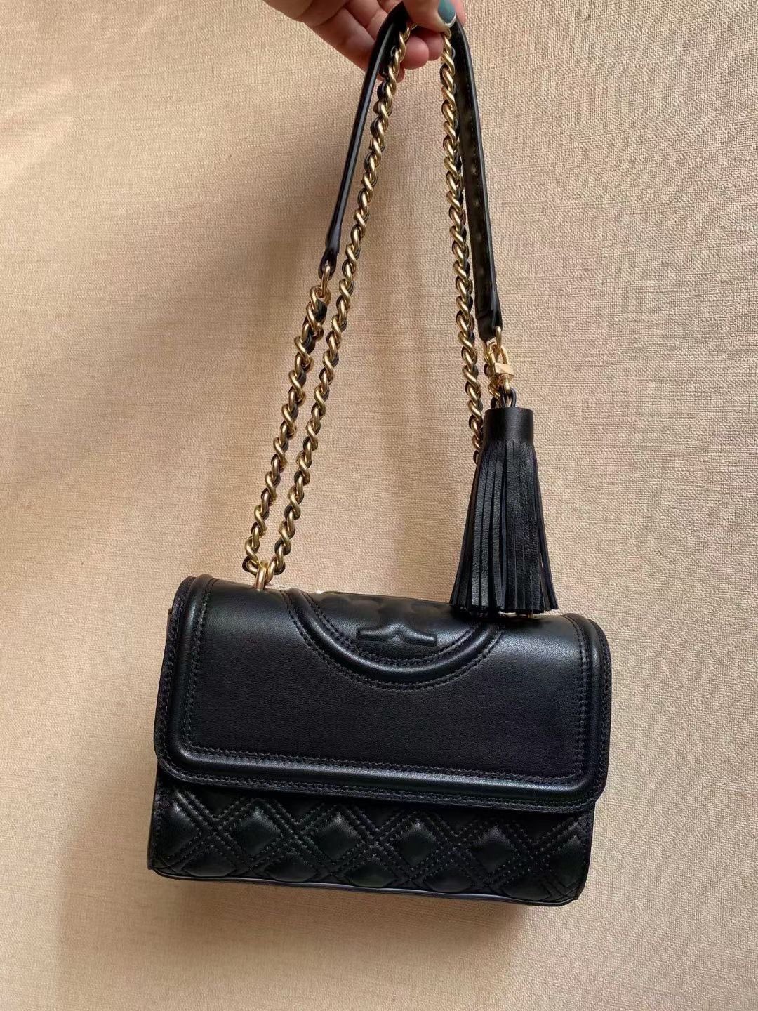 Tory Burch ~FLEMING 75576小号羊皮斜挎包