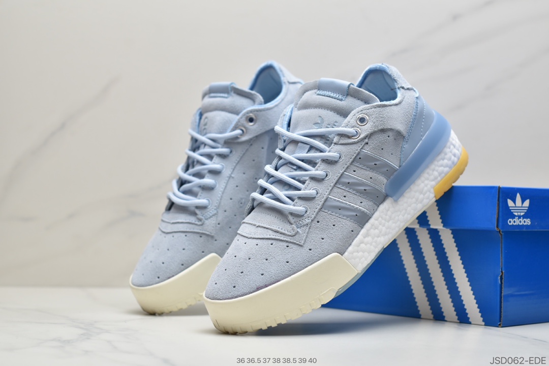 200 阿迪达斯/Adidas Originals Rivalry RM LOW”Tricolor”中底爆米花百搭低帮复古休闲运动休闲球鞋EE4988