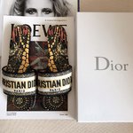 for sale cheap now
 Dior Shoes Slippers Embroidery Genuine Leather Rubber Spring/Summer Collection Beach
