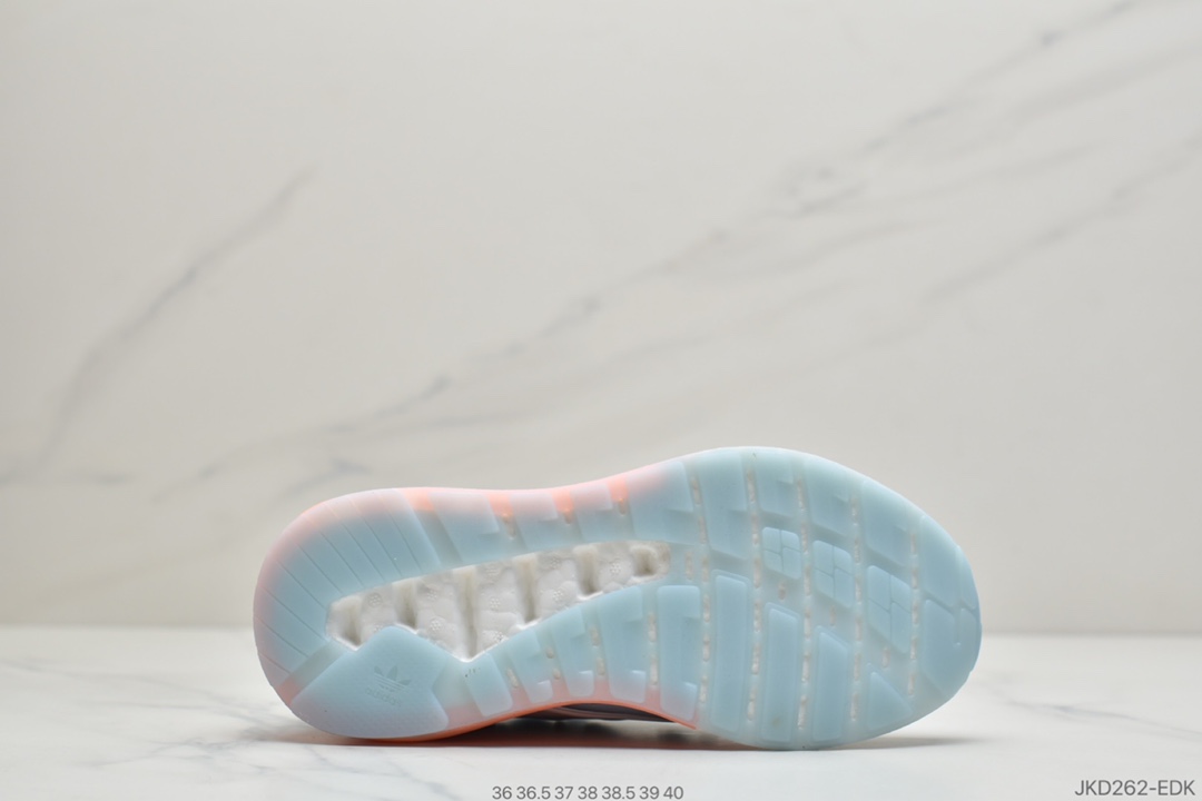 160 阿迪达斯Adidas Originals ZX 2K Boost 全新爆米花缓震休闲运动跑鞋 FY0636