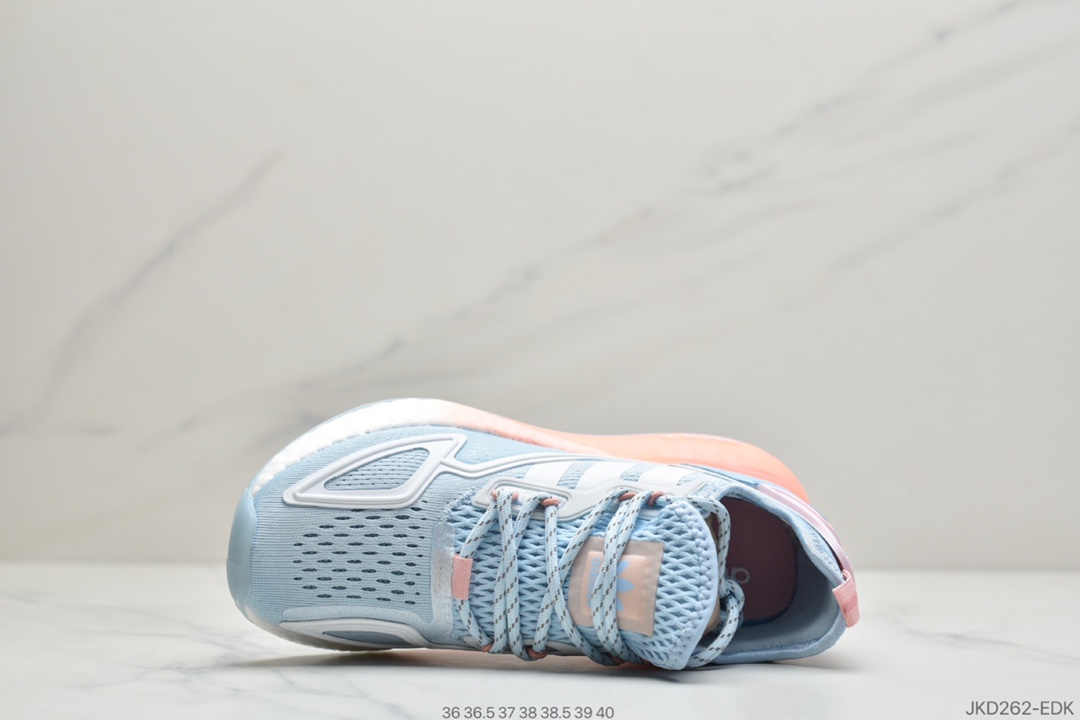 160 阿迪达斯Adidas Originals ZX 2K Boost 全新爆米花缓震休闲运动跑鞋 FY0636