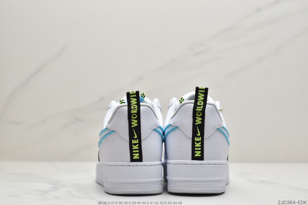 240 耐克Nike Air Force 1 “Worldwide”Black/Flash Crimson-Green 世界版图CK7213-100