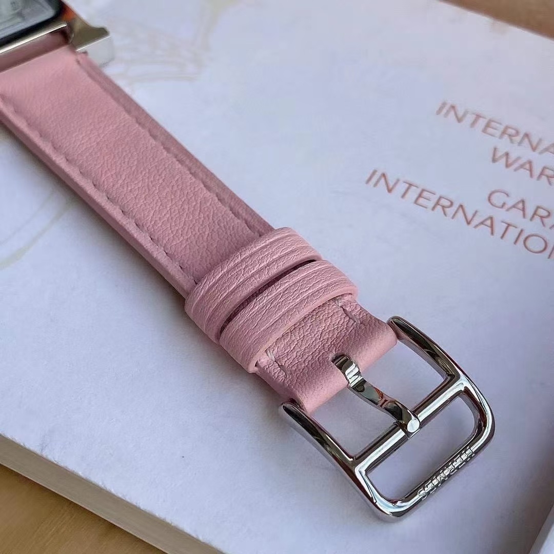 Hermès 爱马仕H型粉红色表带女表
