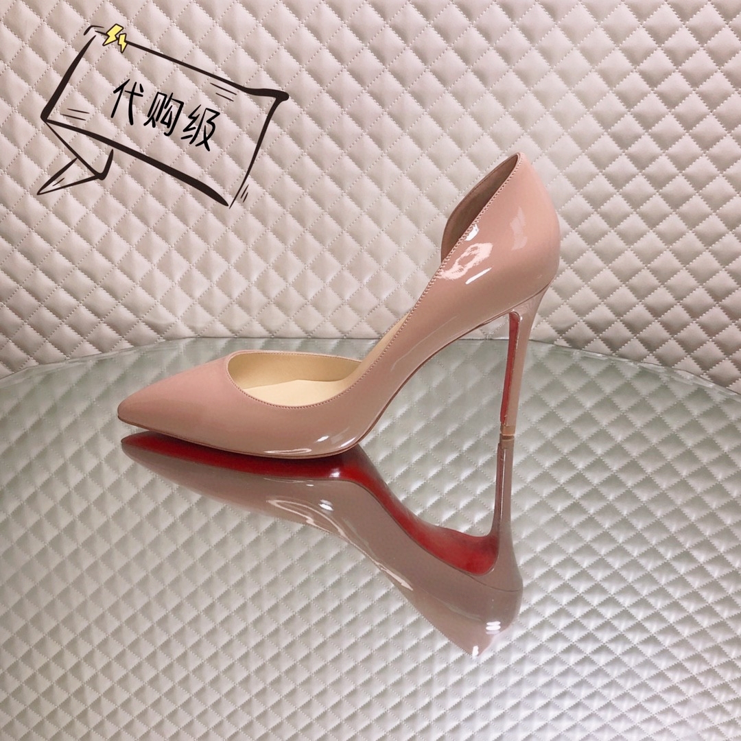 NO:336162,High-end customization, a classic series!  H10Cm, size 35-42.35.40. 41. Customized 41. No return or exchange.-001 nude color slim No:-001 Color:nude Material:patent leather Lining:goat leather Heel height:10Cm Sole:leather sole Size:EUR 35-42 (US 4-11):,19860909高端订制 一精典款系列！ H10Cm,尺码35-42码.35码.40码,41码订制不退不换.-001裸色柒皮 No:-001 Color:nude Material:patent leather Lining:goat leather Heel heigh:10Cm Sole:leather sole Size:EUR 35－42（US 4一11) :,,Women's Shoes