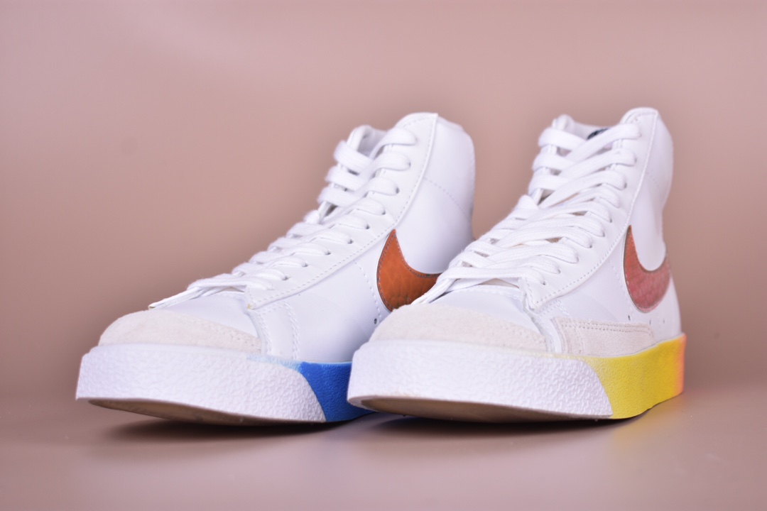 160 Nike Blazer Mid ’1977 Vintage WE”Multi-Color” 全息镭射小OW“白头层R8纹 炫彩PVC钩子彩虹渐变透明底”经典开拓者高帮百搭休闲运动板鞋 CZ8653-136-莆田鞋,莆田鞋货源,高仿鞋,高仿鞋货源,安福档口,莆田高仿鞋,莆田鞋批发,高仿鞋批发,莆田高仿运动鞋,高仿运动鞋,莆田运动鞋 160 Nike Blazer Mid ’1977 Vintage WE”Multi-Color” 全息镭射小OW“白头层R8纹 炫彩PVC钩子彩虹渐变透明底”经典开拓者高帮百搭休闲运动板鞋 CZ8653-136