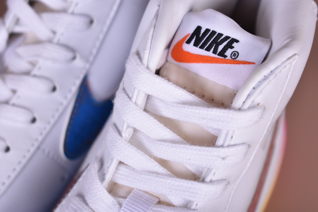 160 Nike Blazer Mid ’1977 Vintage WE”Multi-Color” 全息镭射小OW“白头层R8纹 炫彩PVC钩子彩虹渐变透明底”经典开拓者高帮百搭休闲运动板鞋 CZ8653-136-莆田鞋,莆田鞋货源,高仿鞋,高仿鞋货源,安福档口,莆田高仿鞋,莆田鞋批发,高仿鞋批发,莆田高仿运动鞋,高仿运动鞋,莆田运动鞋 160 Nike Blazer Mid ’1977 Vintage WE”Multi-Color” 全息镭射小OW“白头层R8纹 炫彩PVC钩子彩虹渐变透明底”经典开拓者高帮百搭休闲运动板鞋 CZ8653-136