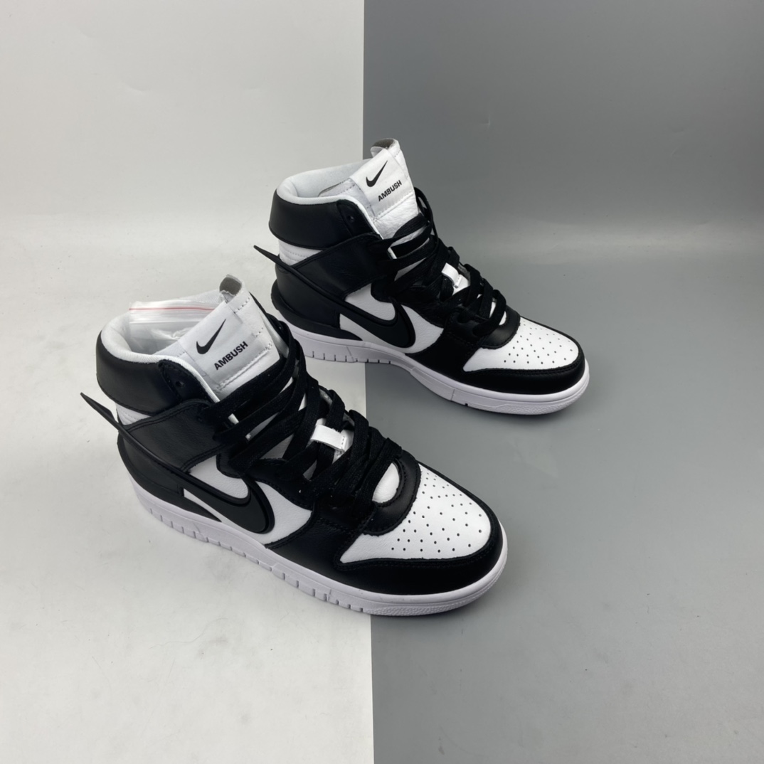 480 AMBUSH x Nike Dunk High ”Black” 黑白熊猫 CU7544-001