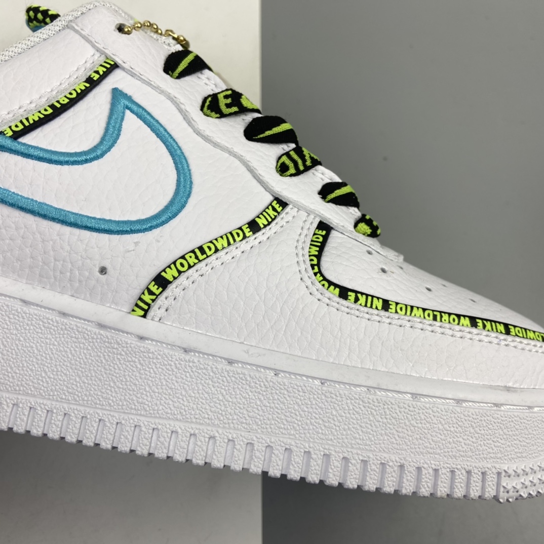 220 Nk Air Force 1 “Worldwide”Black/Flash Crimson-Green 世界版图 CK7213-100