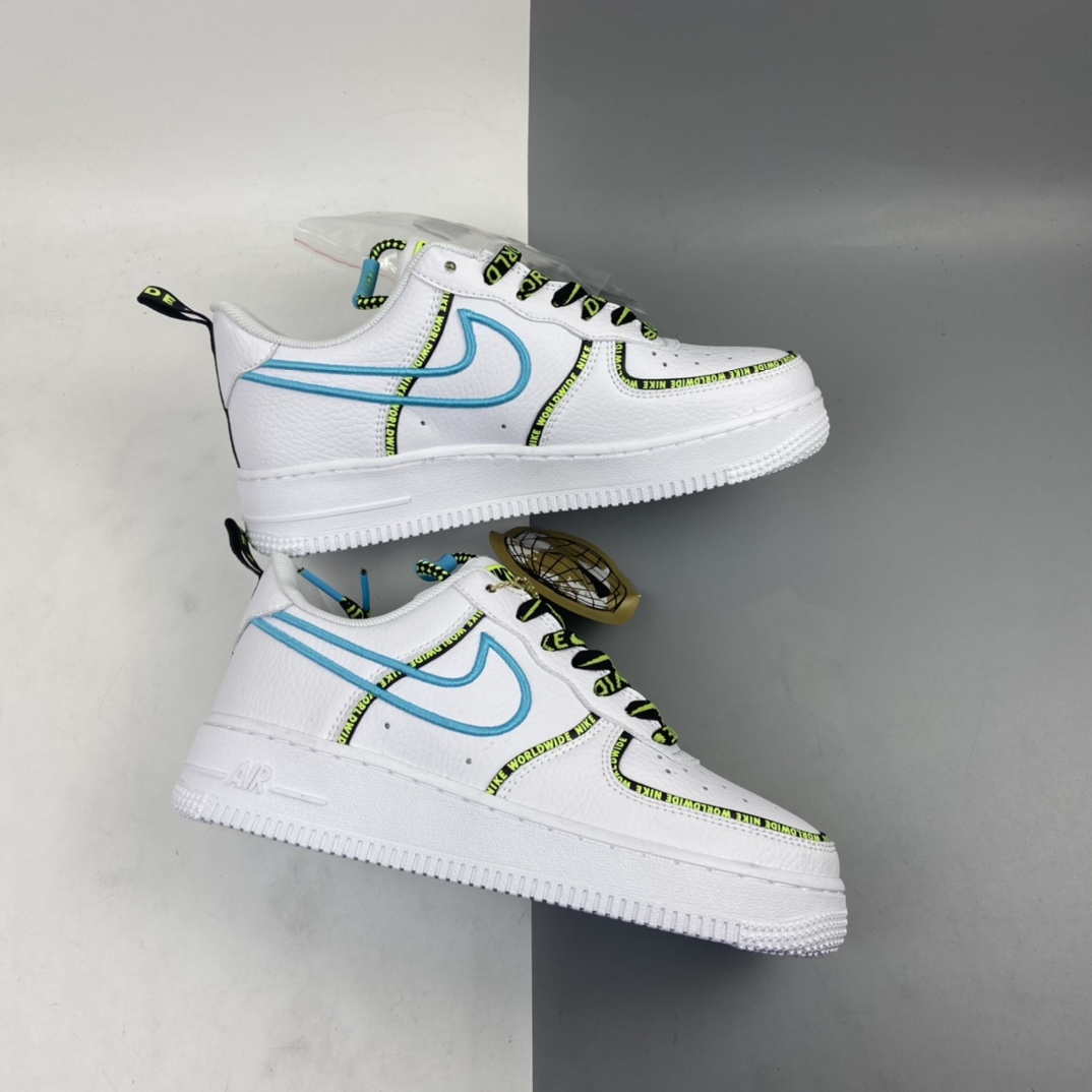 220 Nk Air Force 1 “Worldwide”Black/Flash Crimson-Green 世界版图 CK7213-100