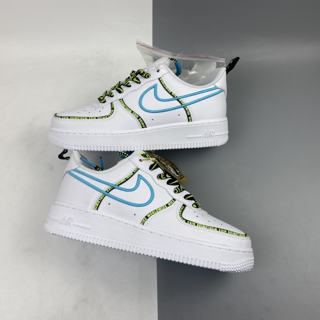 220 Nk Air Force 1 “Worldwide”Black/Flash Crimson-Green 世界版图 CK7213-100