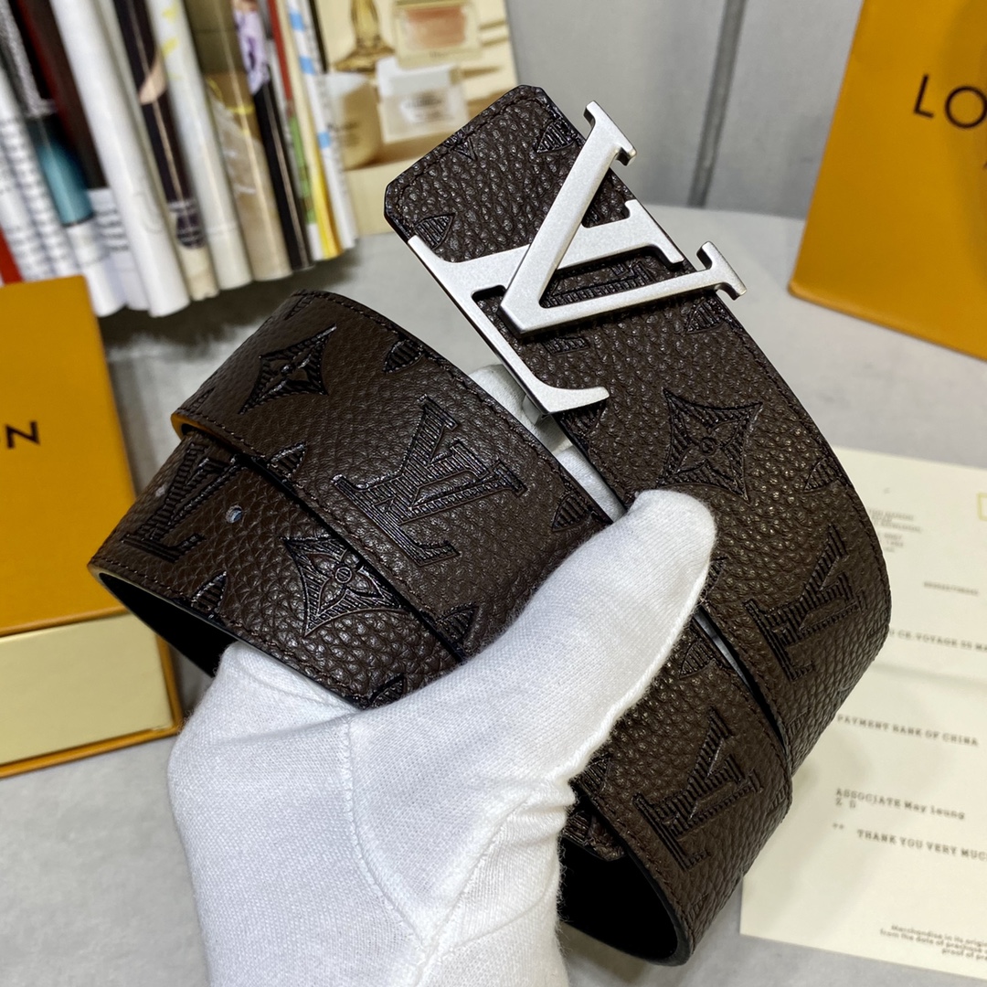 Louis Vuitton Belts Calfskin Cowhide