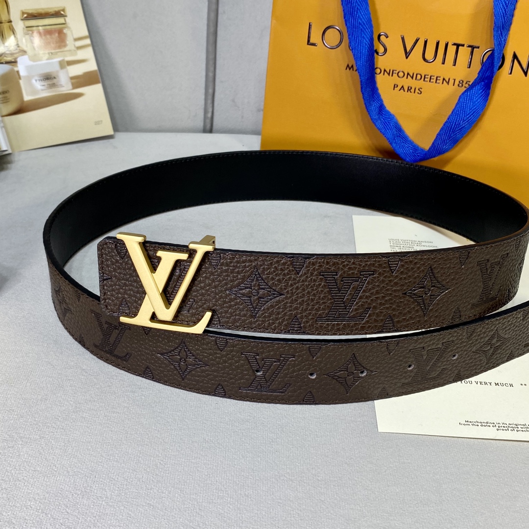 Louis Vuitton Belts Calfskin Cowhide