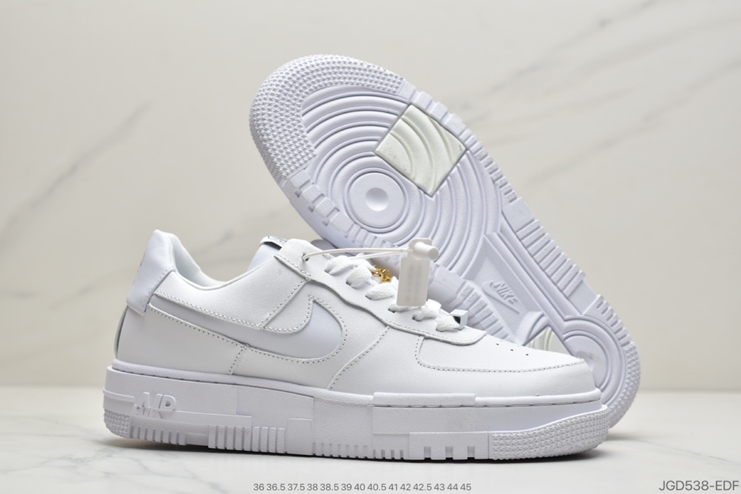 180 Nike AF1 Pixel “像素解构白” 解构机能风空军一号百搭休闲板鞋 CK6649-100