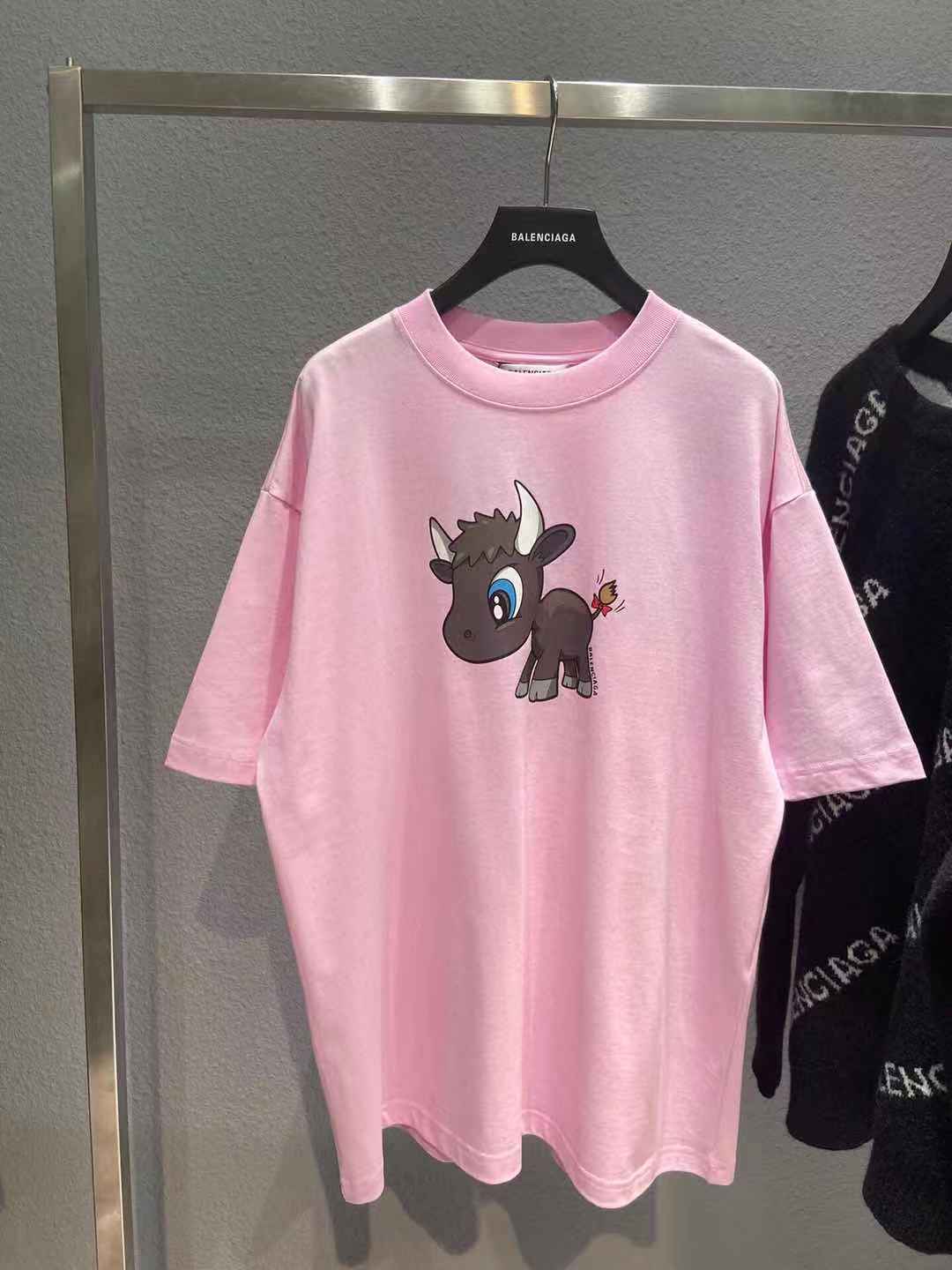 How to start selling replica
 Balenciaga Clothing T-Shirt Dark Pink Printing Cotton Short Sleeve