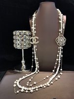 Chanel Jewelry Necklaces & Pendants Highest Product Quality
 Set With Diamonds Winter Collection