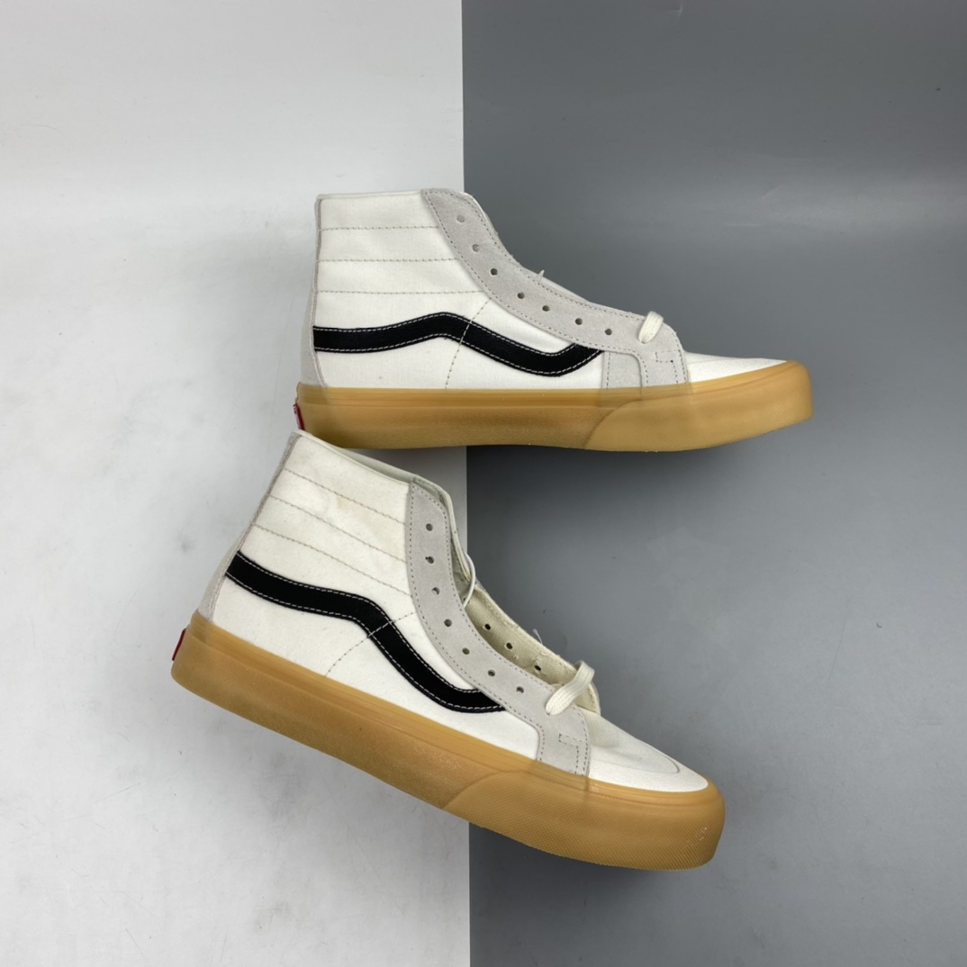 160 Vans Sk8-Hi 138 Devon SF 海外限定版 生胶奶油白包头高邦休闲板鞋 VN0A2RR1VPM