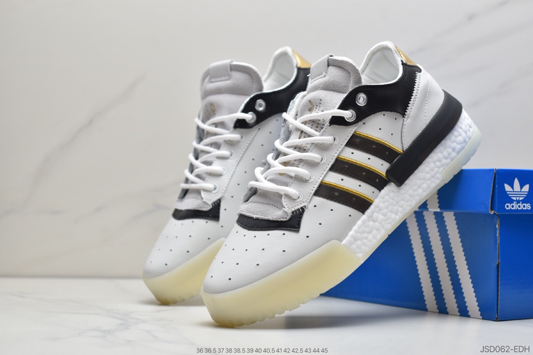 200 阿迪达斯Adidas Originals Rivalry RM LOW”Tricolor”中底爆米花百搭低帮复古休闲运动休闲球鞋  EF6443