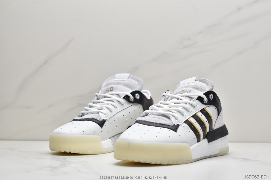 200 阿迪达斯Adidas Originals Rivalry RM LOW”Tricolor”中底爆米花百搭低帮复古休闲运动休闲球鞋  EF6443
