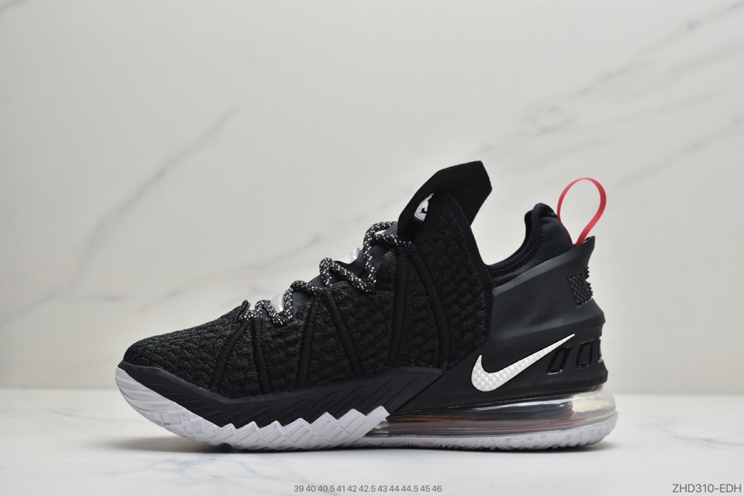 300NIKE LEBRON XVIII 18 LOW EP詹姆斯18代篮球鞋中帮气垫实战篮球鞋 CQ9283-001