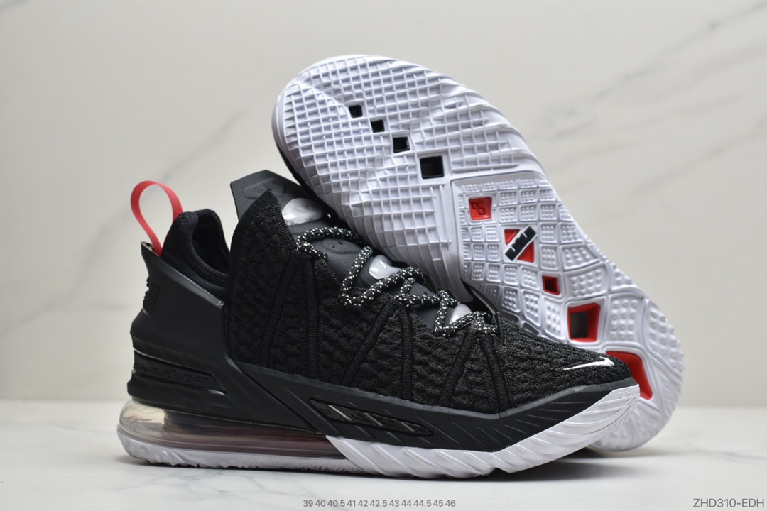 300NIKE LEBRON XVIII 18 LOW EP詹姆斯18代篮球鞋中帮气垫实战篮球鞋 CQ9283-001