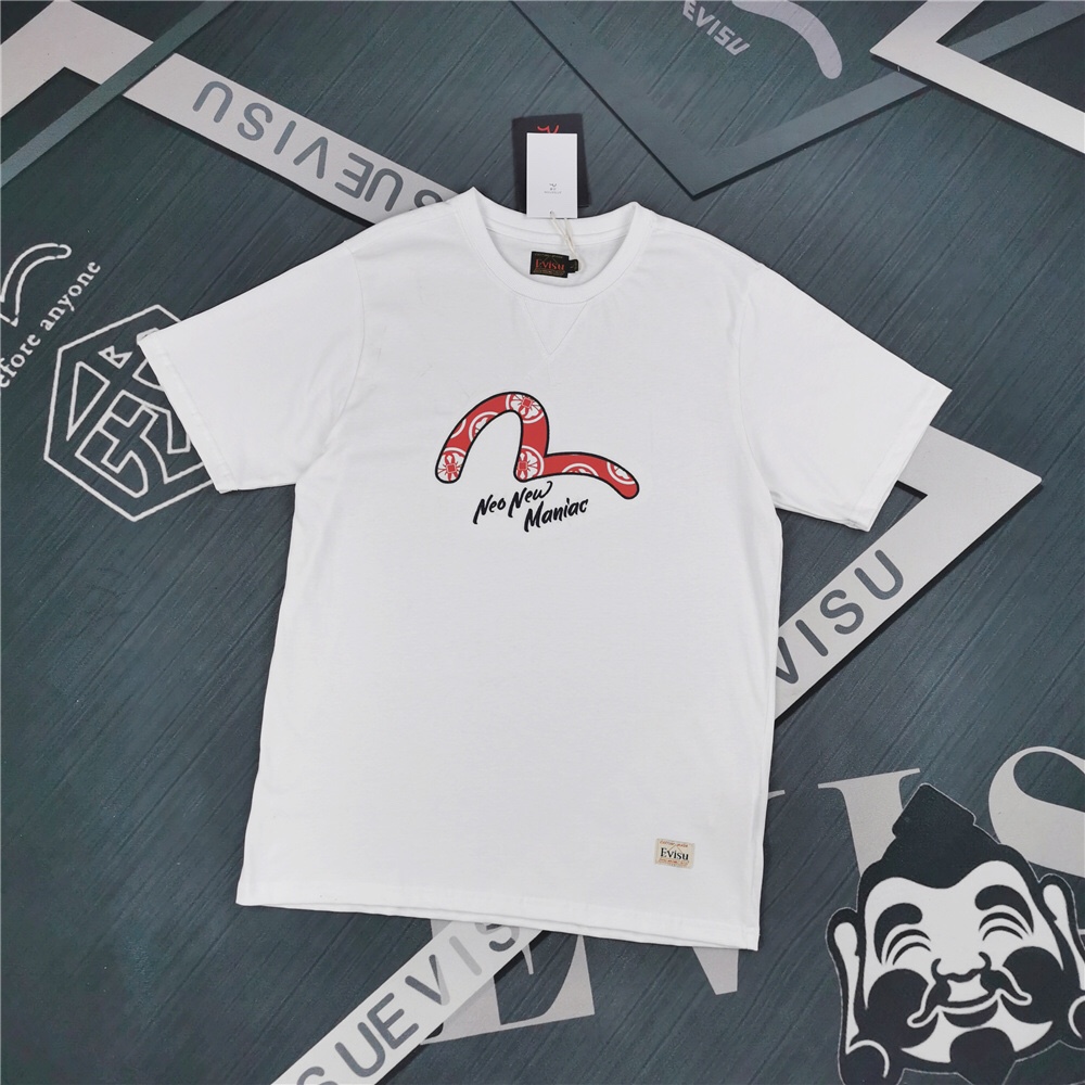 EVISU חולצת טי שירט יפנית עם הדפס שחף וגרפיקה "Neo New Maniac" 2 i1615052733 2341 1