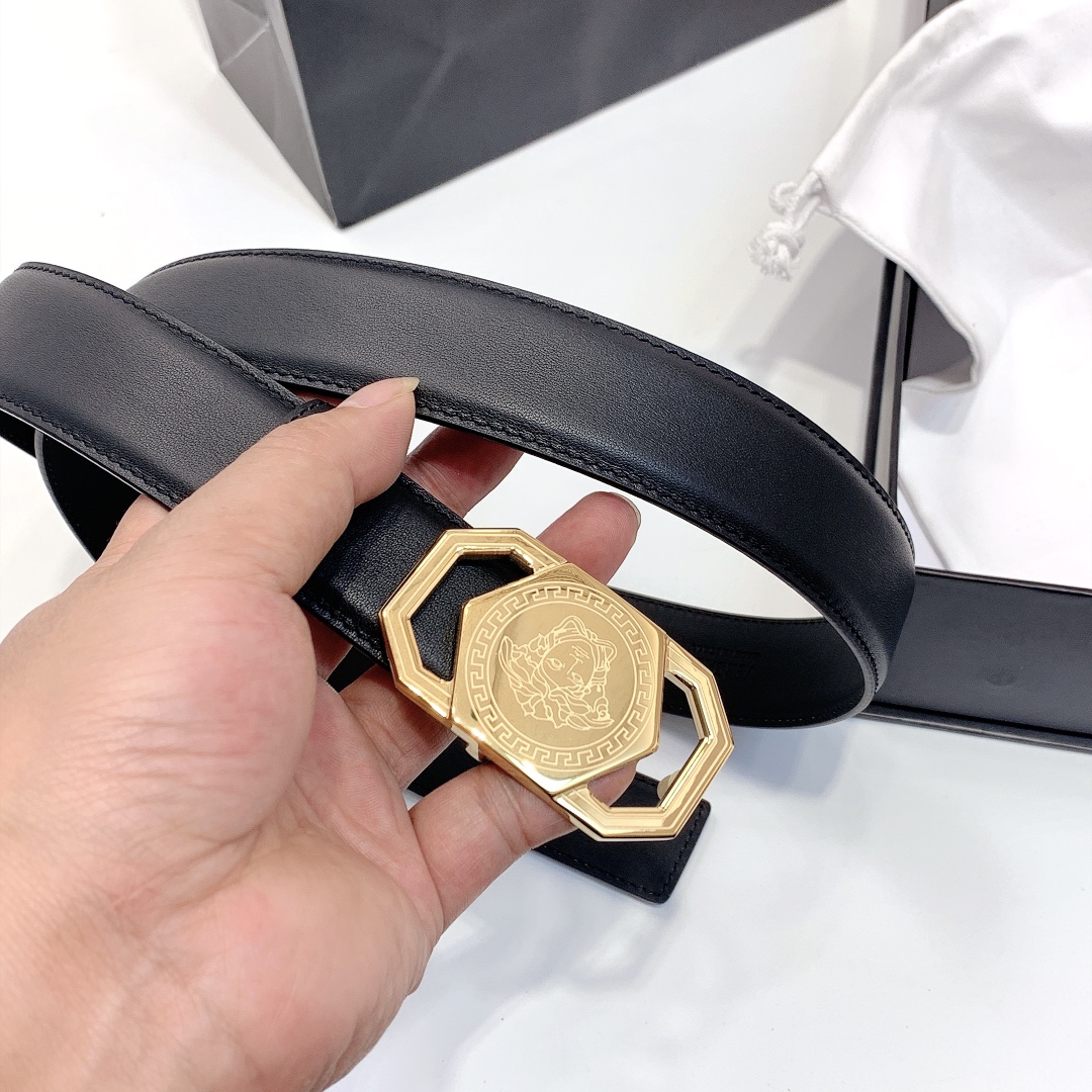 范思哲皮革腰带宽度3.5CM,以经典