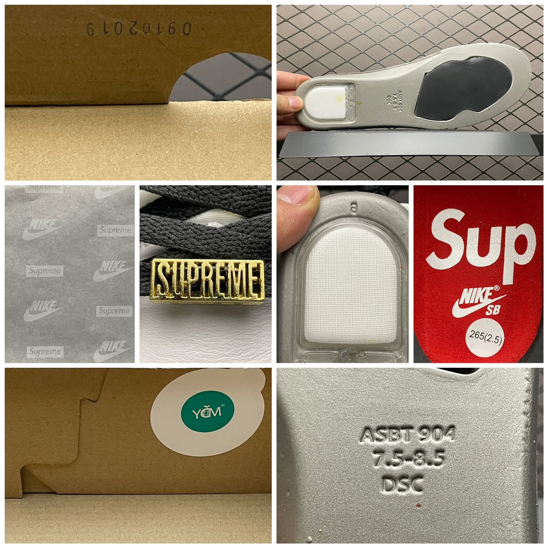 420 纯原版本 Supreme x Nike SB Dunk Low  ” Black Stars ” 白金黑 超限定联名低帮运动休闲板鞋 DH3228-102