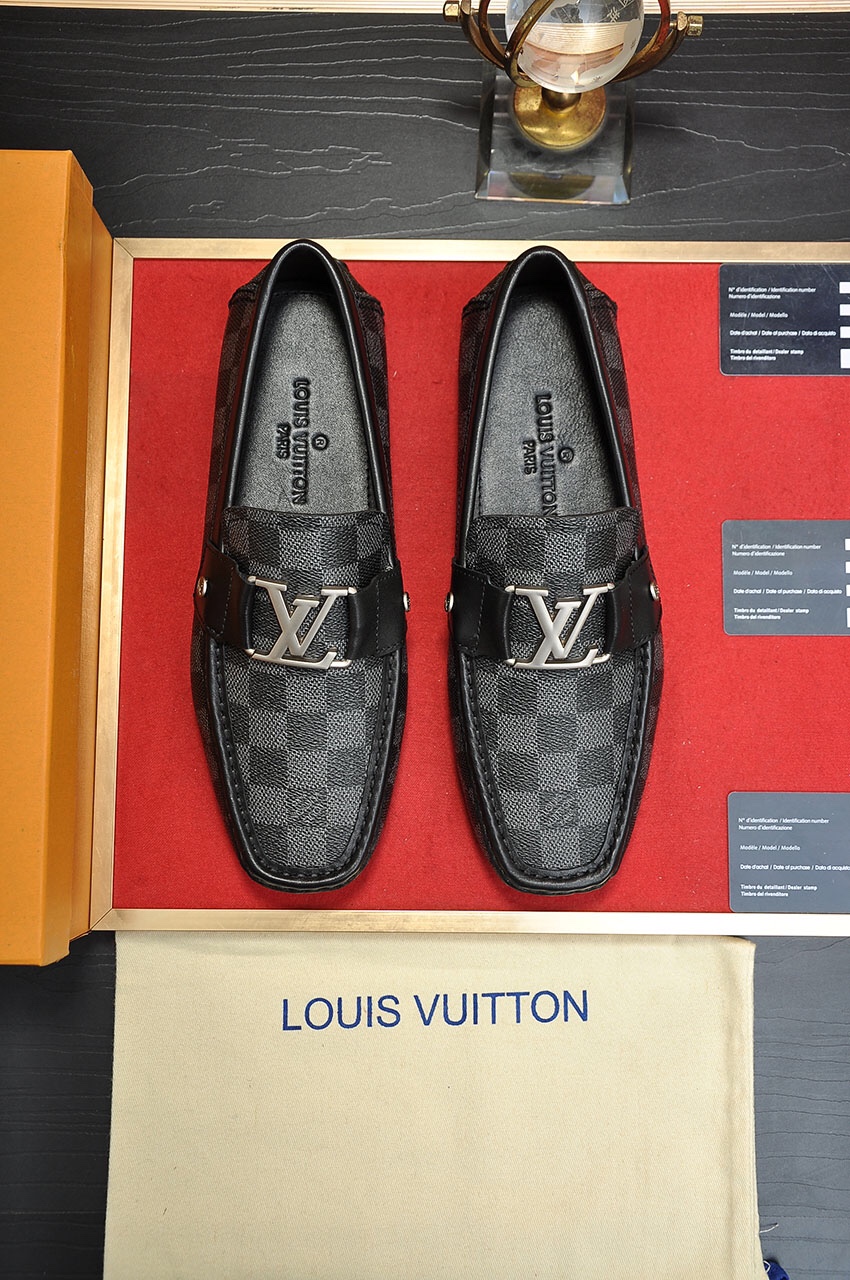Louis Vuitton Shoes Moccasin Cowhide